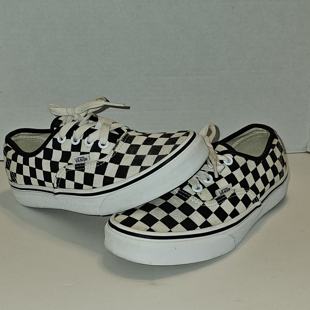 Men’s Authentic Vans Off The Wall Checkerboard 5.5 Women Sz 7 Sneakers 721356